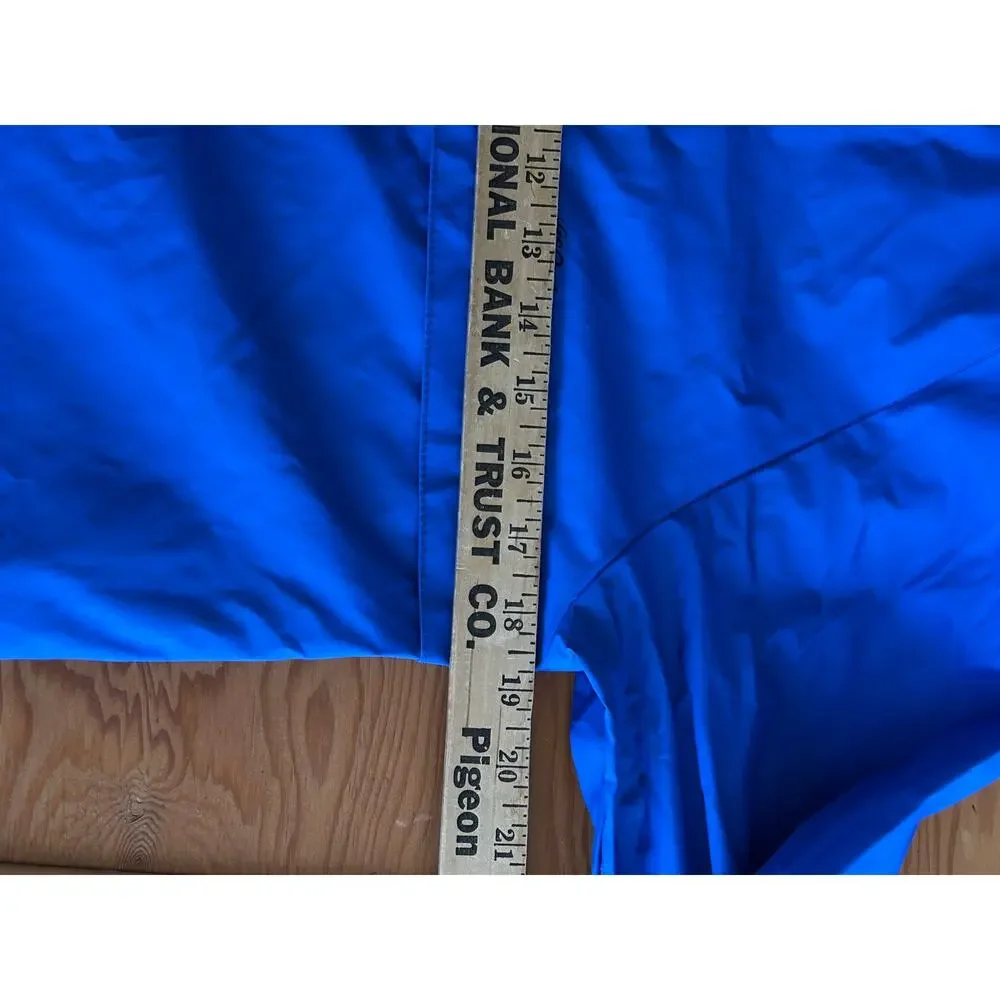 L.L. Bean Kids M/10-12 Raincoat, Blue, vented with hood with cap